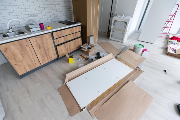 Replacing kitchens and bathrooms